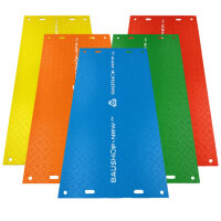 Farbige Fahrplatten