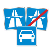 Autobahnen, Kraftfahrstraßen & Ausfahrten