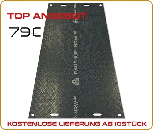 Fahrplatten Bodenschutzplatten befahrbare Bodenschutzplatten