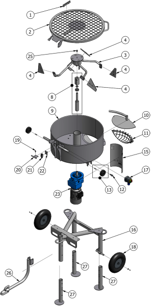 BARON Traktorsplit Ø4x35 50644