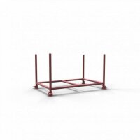 SCHAKE Stapelpalette 1,43m x 0,87m x 0,70m lackiert Stapelgestell Transportgestell Barrelle Gerüstpalette