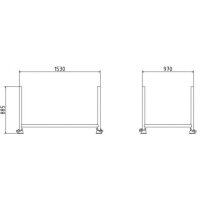 SCHAKE Stapelpalette 1,43m x 0,87m x 0,70m lackiert Stapelgestell Transportgestell Barrelle Gerüstpalette