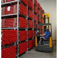 SCHAKE Stapelpalette 1,43m x 0,87m x 0,70m lackiert Stapelgestell Transportgestell Barrelle Gerüstpalette