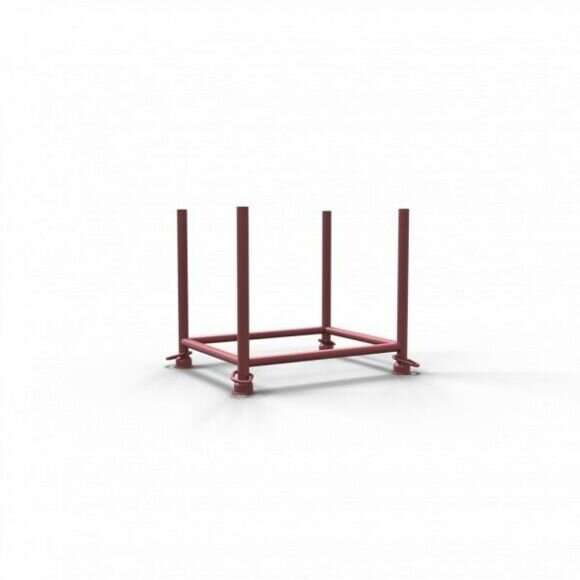 SCHAKE Stapelpalette 0,90m x 0,70m x 0,70m lackiert 50100-0 Stapelgestell Transportgestell Barrelle Gerüstpalette