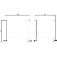 SCHAKE Stapelpalette 0,90m x 0,70m x 0,70m lackiert 50100-0 Stapelgestell Transportgestell Barrelle Gerüstpalette