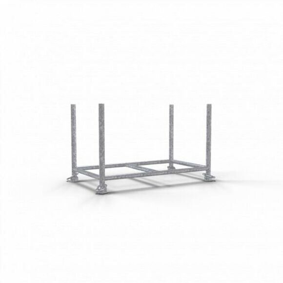 SCHAKE Stapelpalette 1,30m x 0,70m x 0,70m lackiert 50110-0 Stapelgestell Transportgestell Barrelle Gerüstpalette