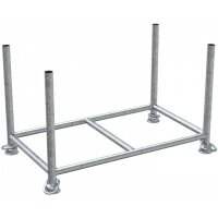 SCHAKE Stapelpalette 1,30m x 0,70m x 0,70m lackiert 50110-0 Stapelgestell Transportgestell Barrelle Gerüstpalette