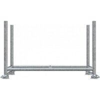 SCHAKE Stapelpalette 1,30m x 0,70m x 0,70m lackiert 50110-0 Stapelgestell Transportgestell Barrelle Gerüstpalette
