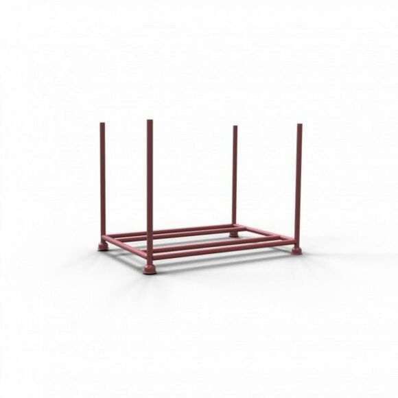 SCHAKE Transport- und Lagerpalette  1,00 m x 1,45 m x 1,06 m  lackiert 50144 Stapelgestell Transportgestell Barrelle Gerüstpalette