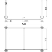 SCHAKE Stapelpalette  1,43m x 0,87m x 0,69m  50115