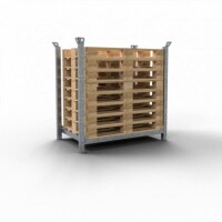 SCHAKE Stapelpalette für DB-Flachpaletten für 8 DB-Flachpaletten Füllhöhe 1,16m 50114-116