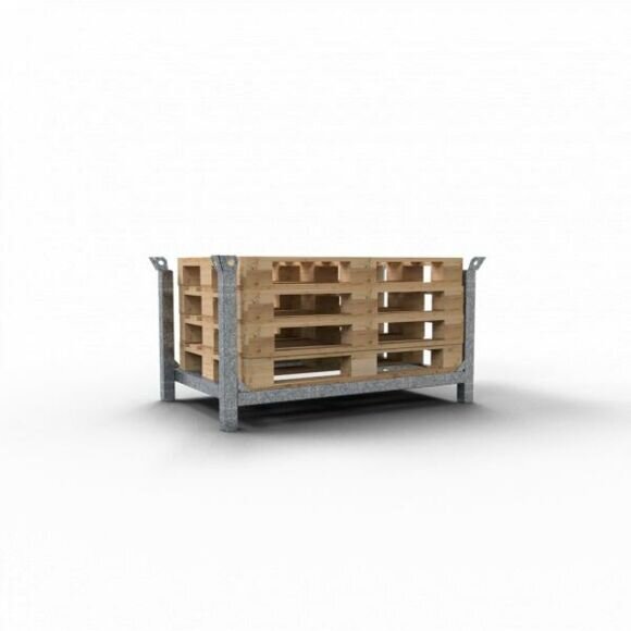 SCHAKE Stapelpalette für DB-Flachpaletten für 4 DB-Flachpaletten Füllhöhe 0,50m 50114-50