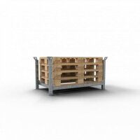 SCHAKE Stapelpalette für DB-Flachpaletten für 4 DB-Flachpaletten Füllhöhe 0,50m 50114-50