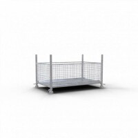 SCHAKE Gitterboxpalette 1,43m x 0,87m x 0,50m verzinkt 50330-0 Gitterboxgestell