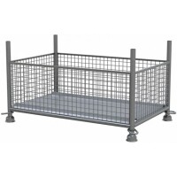 SCHAKE Gitterboxpalette 1,43m x 0,87m x 0,50m verzinkt 50330-0 Gitterboxgestell