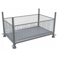 SCHAKE Gitterboxpalette 1,43m x 0,87m x 0,50m verzinkt 50330-0 Gitterboxgestell