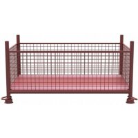 SCHAKE Gitterboxpalette 1,50m x 0,87m x 0,50m lackiert 50340-0 Gitterboxgestell