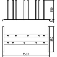 SCHAKE Adapter für Dreifußständer  50115-5 Dreibein Dreifuß