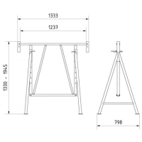 SCHAKE Faltgerüstbock System FS 1200 10123FS Gerüstbock