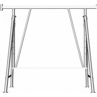 SCHAKE Faltgerüstbock Compact S Breite: 1,50 m verzinkt Gr. 6 Höhe: 1,20 m - 1,95 m 10126VS Gerüstbock