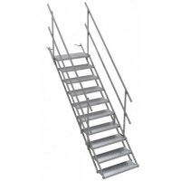 SCHAKE Bautreppen Breite 700mm 4 Stufen 716004 Baustellentreppe Außentreppe
