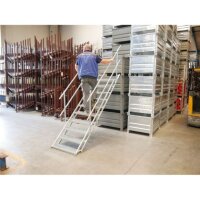 SCHAKE Bautreppen Breite 700mm 4 Stufen 716004 Baustellentreppe Außentreppe