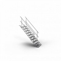 SCHAKE Bautreppen Breite 700mm 4 Stufen 716004 Baustellentreppe Außentreppe