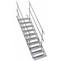 SCHAKE Bautreppen Breite 700mm 10 Stufen 716010 Baustellentreppe Außentreppe