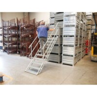 SCHAKE Bautreppen Breite 700mm 10 Stufen 716010 Baustellentreppe Außentreppe