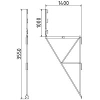 SCHAKE Konsolgerüst Konsolgerüst gerade 11290
