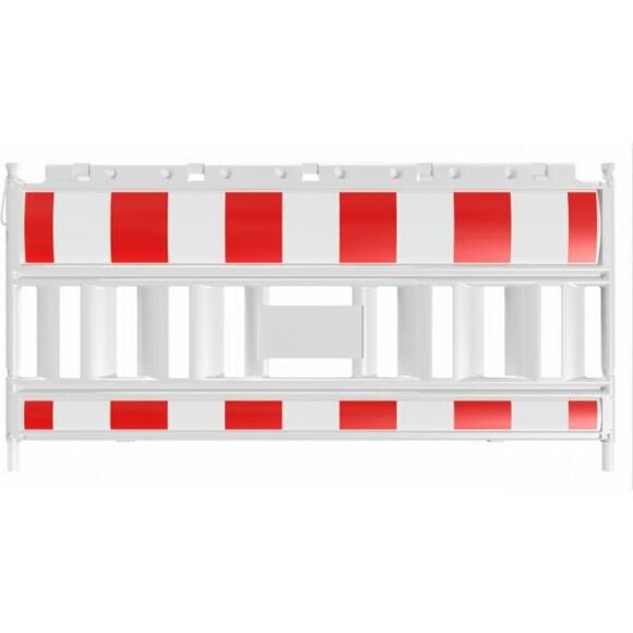 SCHAKE EURO2 Absperrschrankengitter Typ NOX LIGHT Folie Typ RA1/A ohne Lampenadapter rot / weiß 33520K Schrankenzaun Absperrschranken