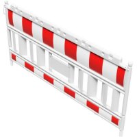 SCHAKE EURO2 Absperrschrankengitter Typ NOX LIGHT Folie Typ RA1/A ohne Lampenadapter rot / weiß 33520K Schrankenzaun Absperrschranken