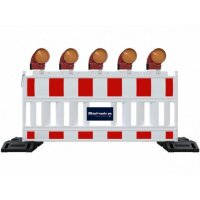 SCHAKE EURO2 Absperrschrankengitter Typ NOX LIGHT Folie Typ RA1/A ohne Lampenadapter rot / weiß 33520K Schrankenzaun Absperrschranken