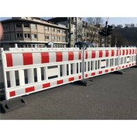 SCHAKE EURO2 Absperrschrankengitter Typ NOX LIGHT Folie Typ RA1/A ohne Lampenadapter rot / weiß 33520K Schrankenzaun Absperrschranken