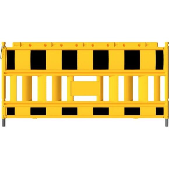 SCHAKE EURO2 Absperrschrankengitter GELB Schrankentyp NOX gelb / schwarz Folie Typ RA1/A ohne Lampenadapter 33420K-I Schrankenzaun Absperrschranken