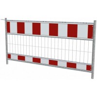 SCHAKE Absperrschrankengitter nach TL Folie Typ RA1/A Länge: 2,00 m rot / weiß 33320 Schrankenzaun Metall