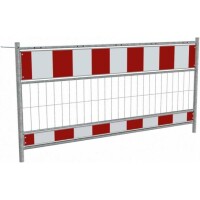 SCHAKE Absperrschrankengitter nach TL Folie Typ RA1/A Länge: 2,00 m rot / weiß 33320 Schrankenzaun Metall