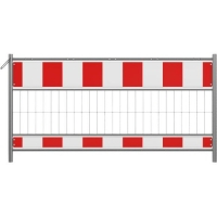 SCHAKE Absperrschrankengitter nach TL Folie Typ RA2/B Länge: 1,60 m rot / gelb 333162 Schrankenzaun Metall