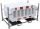 Schake Absperrgitter Set 33320KDRF-SET Kunststoff Weiß/Rot, 20 Stück mit Lager- und Transporttraverse