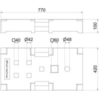 SCHAKE TL-Fußplatte  nach K1  38 kg  31994