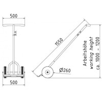 SCHAKE Fußplattentrolley  51903