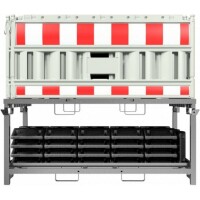 SCHAKE Lager- und Transporttraverse für 20 Absperrschrankengitter  32003