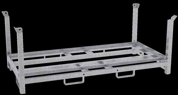 Schake Lager- und Transporttraverse 3B214 verzinkt, für 30 K1 Fußplatten, 4-fach stapelbar