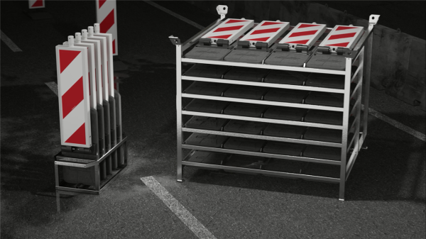 Schake Transportbox 36080-1 für 5 Klappbaken, mit Tragegriffen