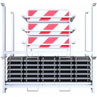 SCHAKE Lager- und Transportpalette für 30 Fußplatten  3B214-2