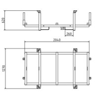 SCHAKE Stapelpalette für 20 Bodenschutzmatten  33902-5