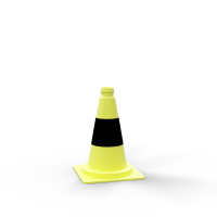Schake Leitkegel BS126-V3LG gelb/schwarz, tagesleuchtend,...