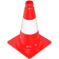 SCHAKE Leitkegel rot rot / weiß Höhe: 300 mm 3L320 Pylon