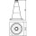 SCHAKE Leitkegel rot rot / weiß Höhe: 300 mm 3L320 Pylon