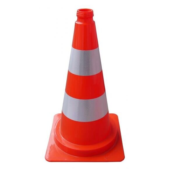 SCHAKE Leitkegel rot rot / weiß reflektierend Höhe: 750 mm 3L750RS2 Pylon